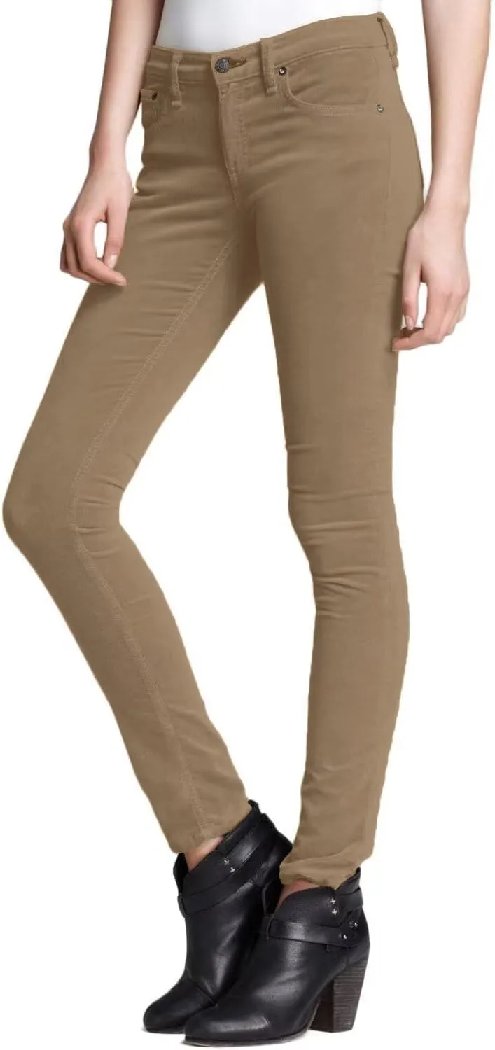 Hybrid & Company Super Comfy Stretch Women 5 Pockets Corduroy Skinny Pants