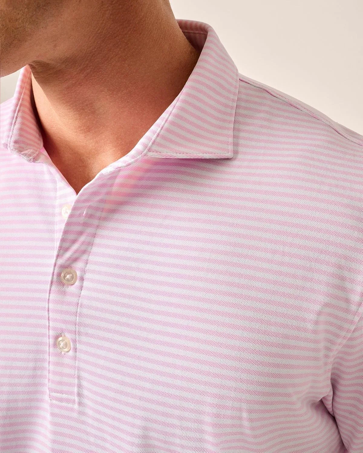 johnnie-O Performance Mesh Polo - Stetson Stripe