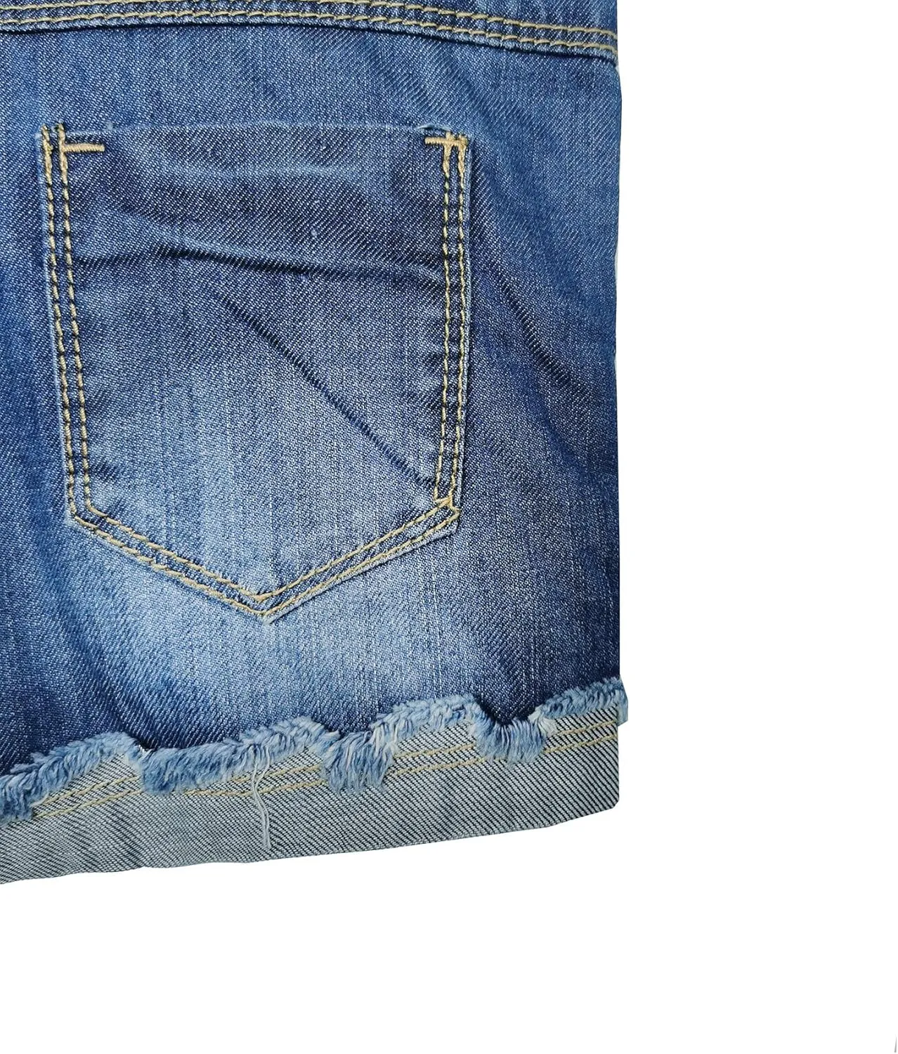 KIDSCOOL SPACE Baby & Little Girls/Boys Summer Shorts,Adjustable Jean Shortall Overalls