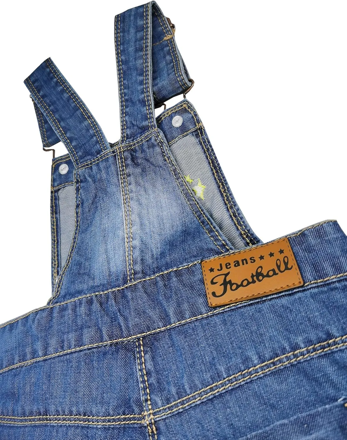 KIDSCOOL SPACE Baby & Little Girls/Boys Summer Shorts,Adjustable Jean Shortall Overalls
