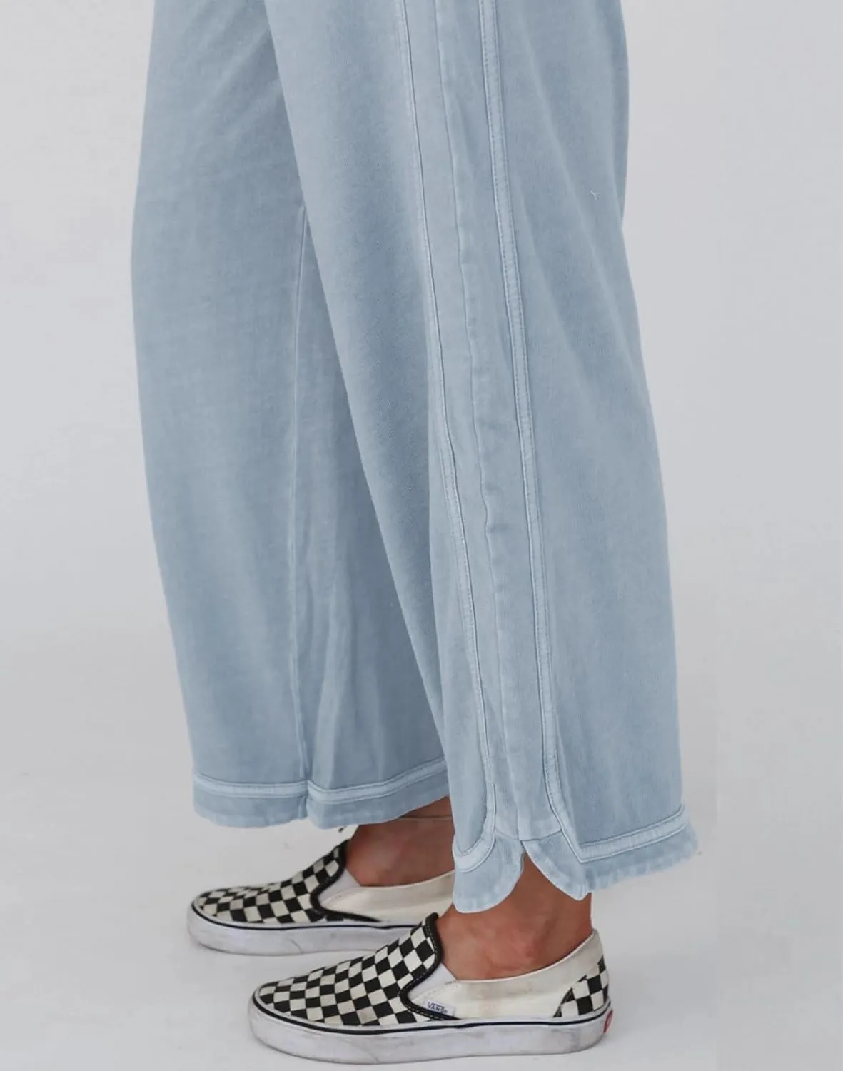 Womens Wide Leg Pants Casual High Waisted Palazzo Pants Lightweight Summer Flowy Beach Pants with Pockets