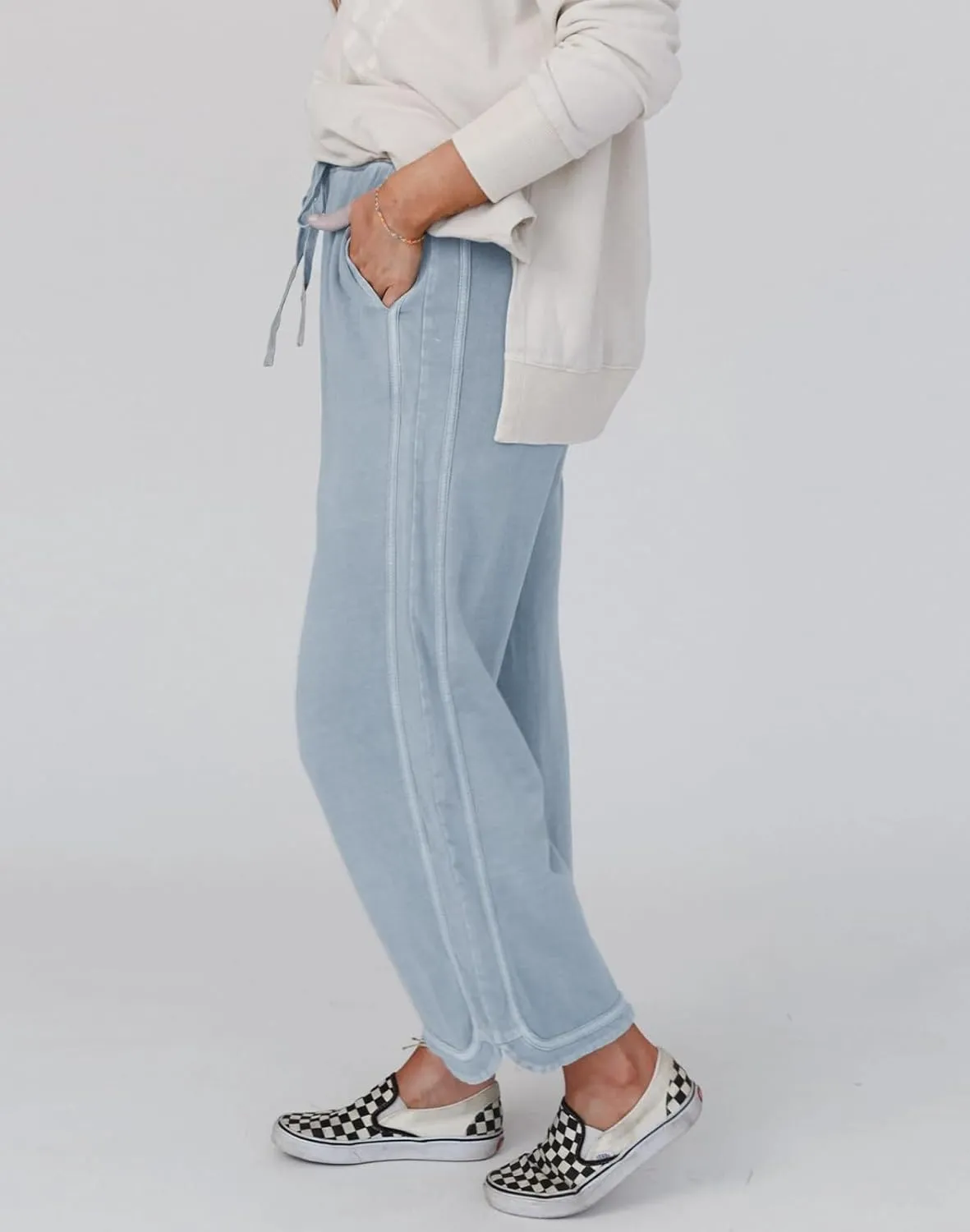 Womens Wide Leg Pants Casual High Waisted Palazzo Pants Lightweight Summer Flowy Beach Pants with Pockets