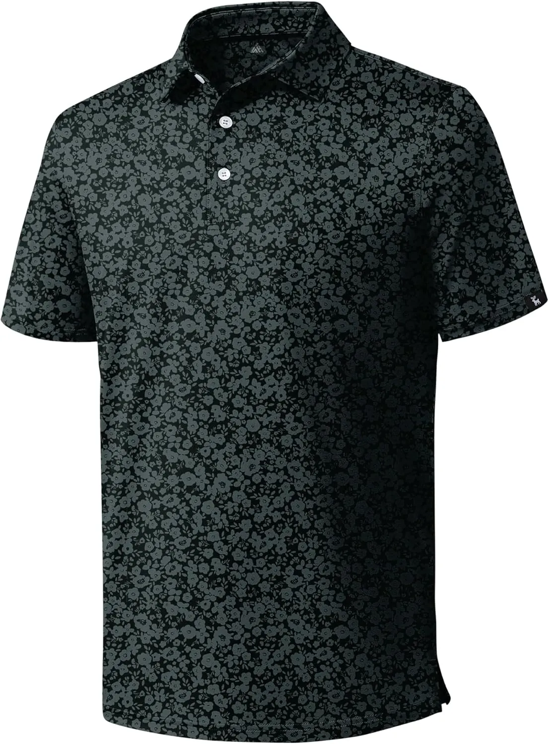 ZITY Mens Print Polo Shirts Short Sleeve Moisture Wicking Shirts for Men Golf Tennis Daily Casual Collared T-Shirt